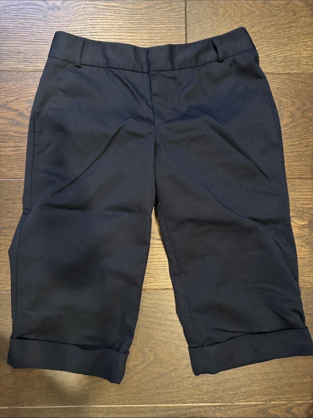 Dockers Navy Blue Rolled Cuff Bermuda Shorts